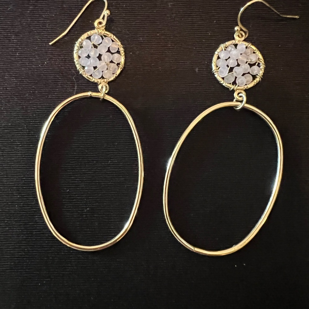 Park Lane Rose Quartz Crystal Earrings